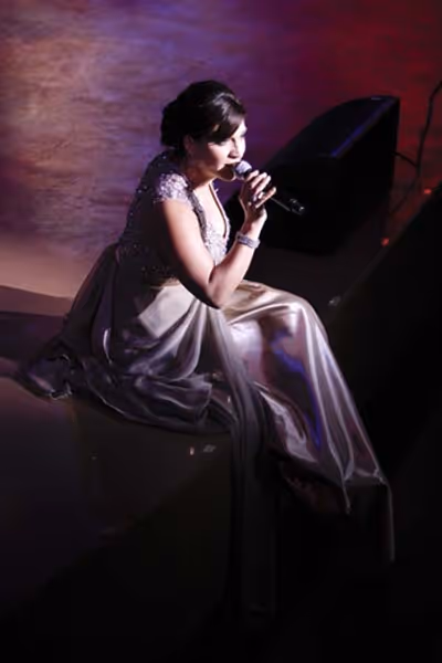 Shoshana Bean at the Ford Amphitheatre (courtesy of Upright Cabaret) Photo