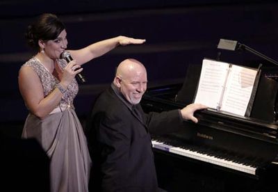 Shoshana Bean and Gerald Sternbach (courtesy of Upright Cabaret) Photo