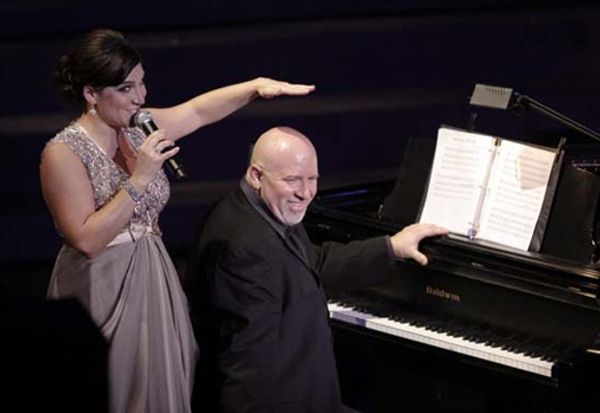 Shoshana Bean and Gerald Sternbach (courtesy of Upright Cabaret) Photo