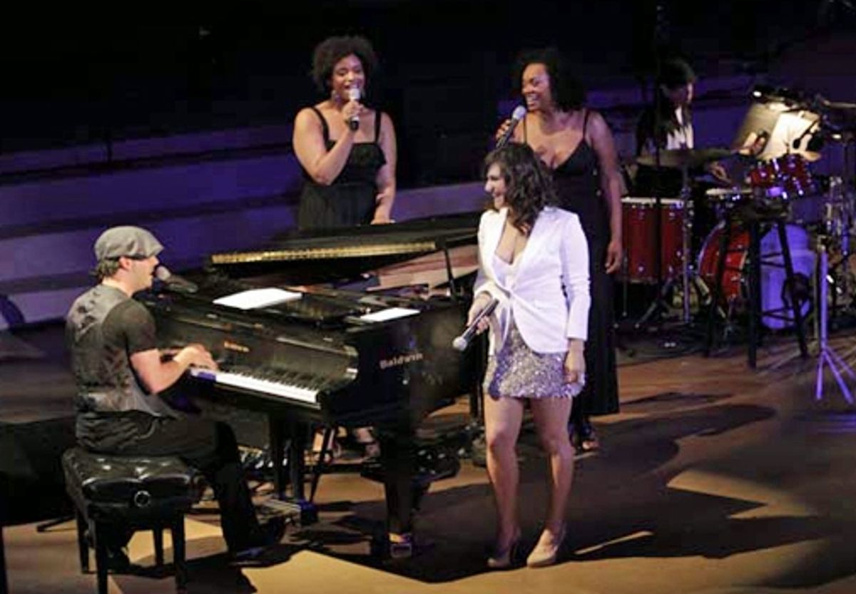 Matt Cusson, Lindsey Rose, Shoshana Bean, Jacqueline Arnold and Ronnie Mongue at the Ford Amphitheatre (courtesy of Upright Cabaret) at 