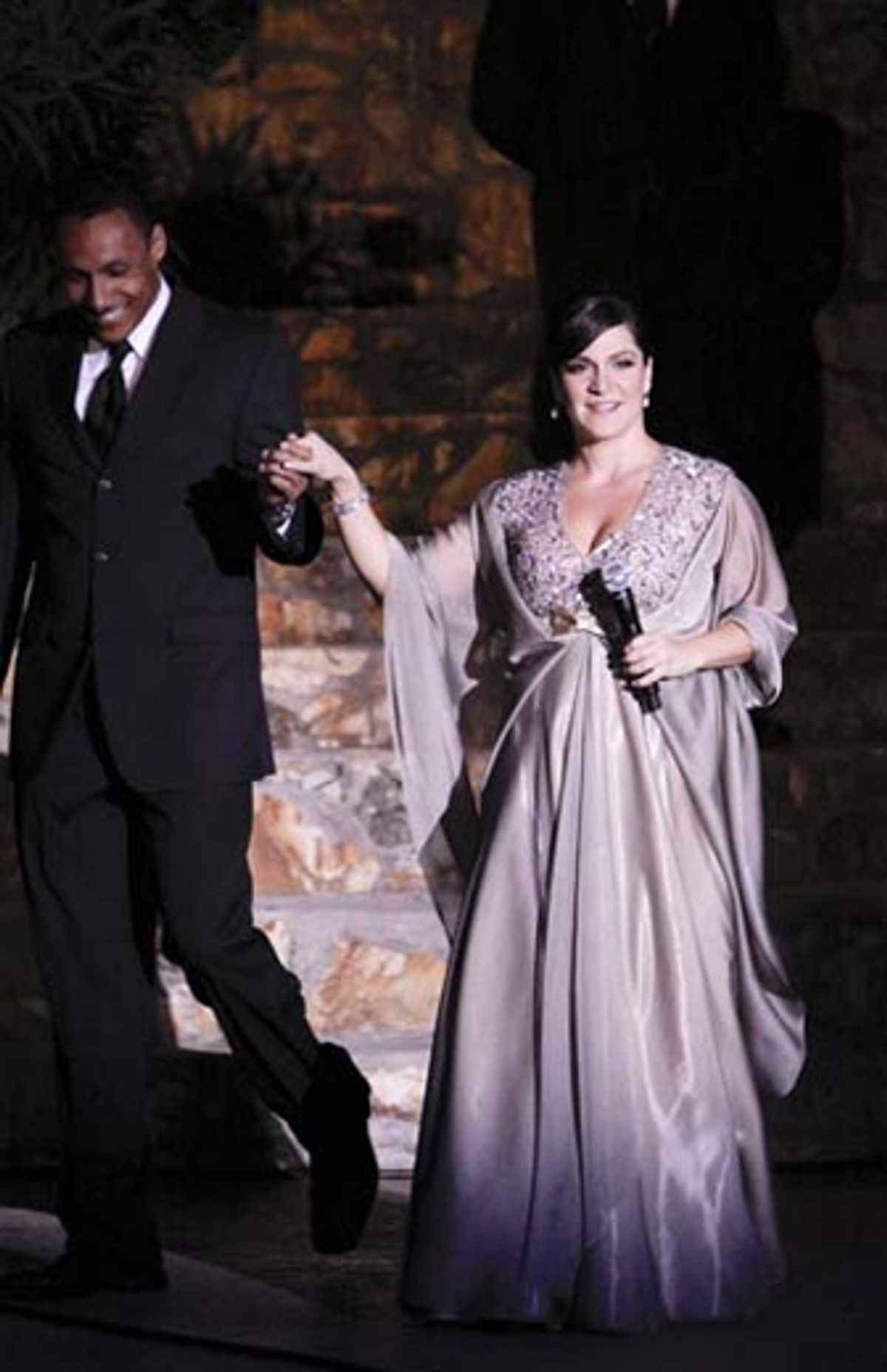 Ron Pennywell and Shoshana Bean at the Ford Amphitheatre (courtesy of Upright Cabaret) at 