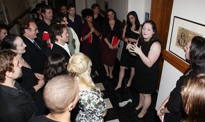 Sarah Melissa Rotker and the cast Photo