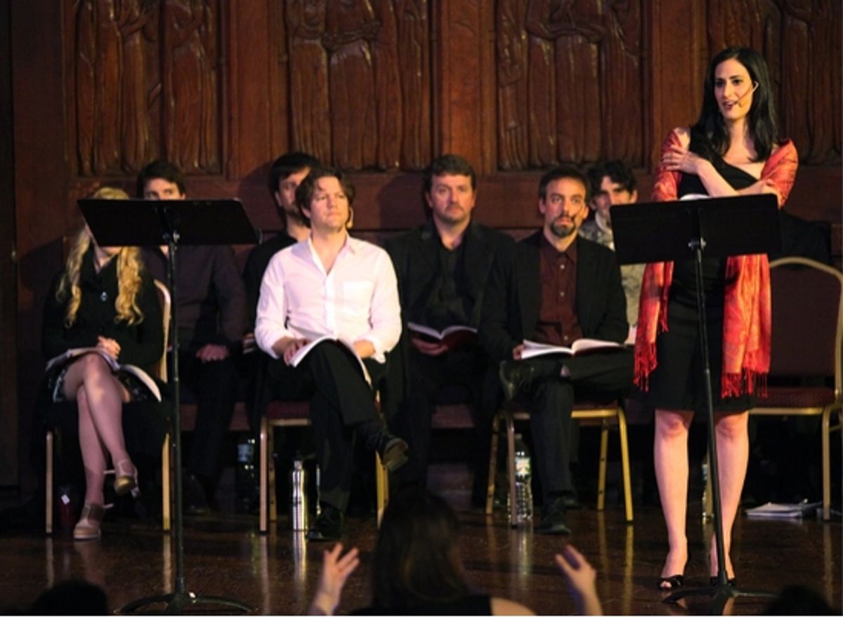 Robert Petkoff, James Kidd, Richard Binder and Jennifer Hallie Rosen (Diamond) at Photo Coverage EXCLUSIVE: Wildhorn And Bricusse's 'JEKYLL AND HYDE IN CONCERT'  