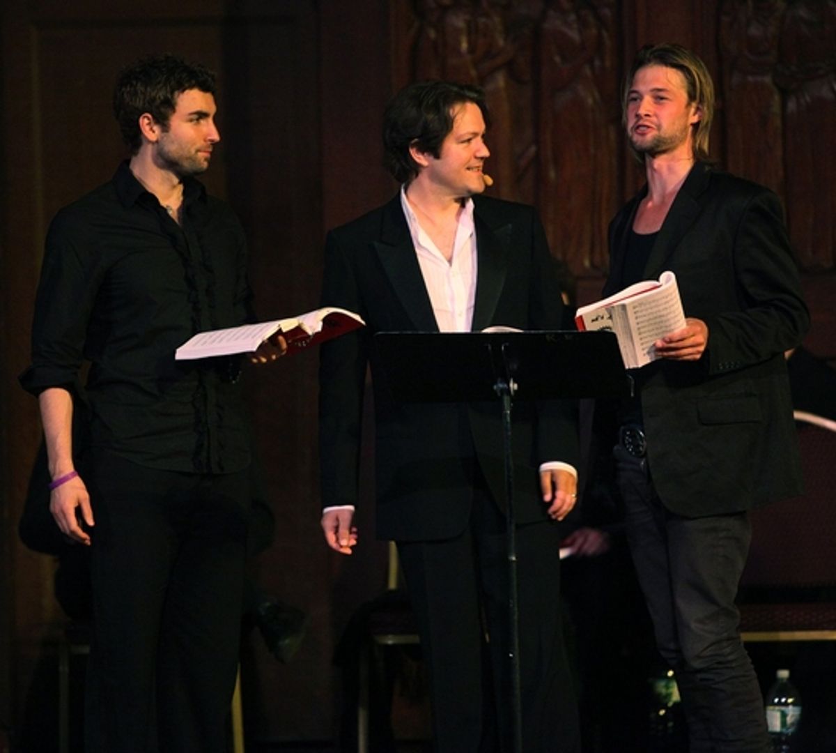 Sal Sabella, Robert Petkoff and Brandon Ruckdashel at Photo Coverage EXCLUSIVE: Wildhorn And Bricusse's 'JEKYLL AND HYDE IN CONCERT'  