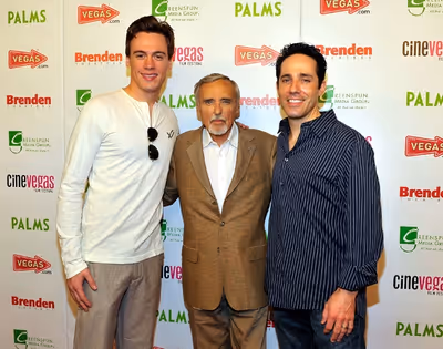 Erich Bergen and Jeff Leibow of JERSEY BOYS Las Vegas with Dennis Hopper at CineVegas Photo