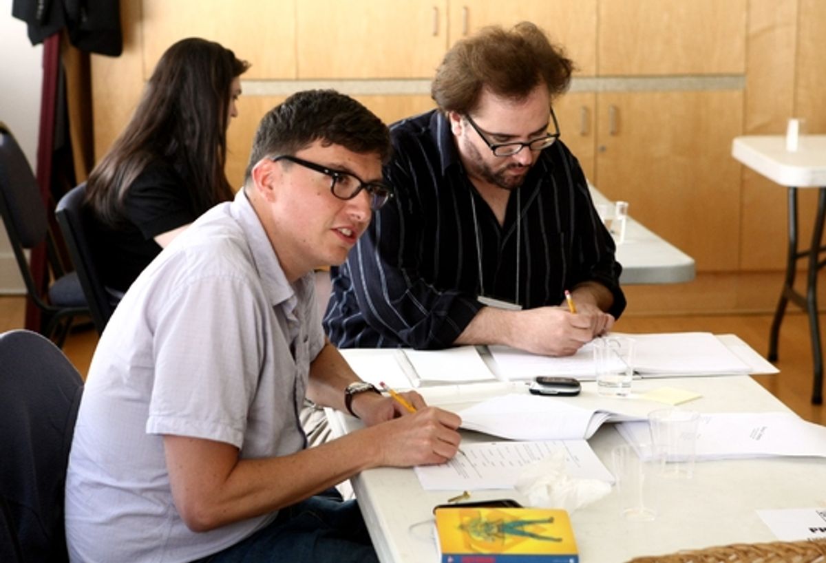 Playwright Roberto Aguirre-Sacasa and director Bart DeLorenzo at 