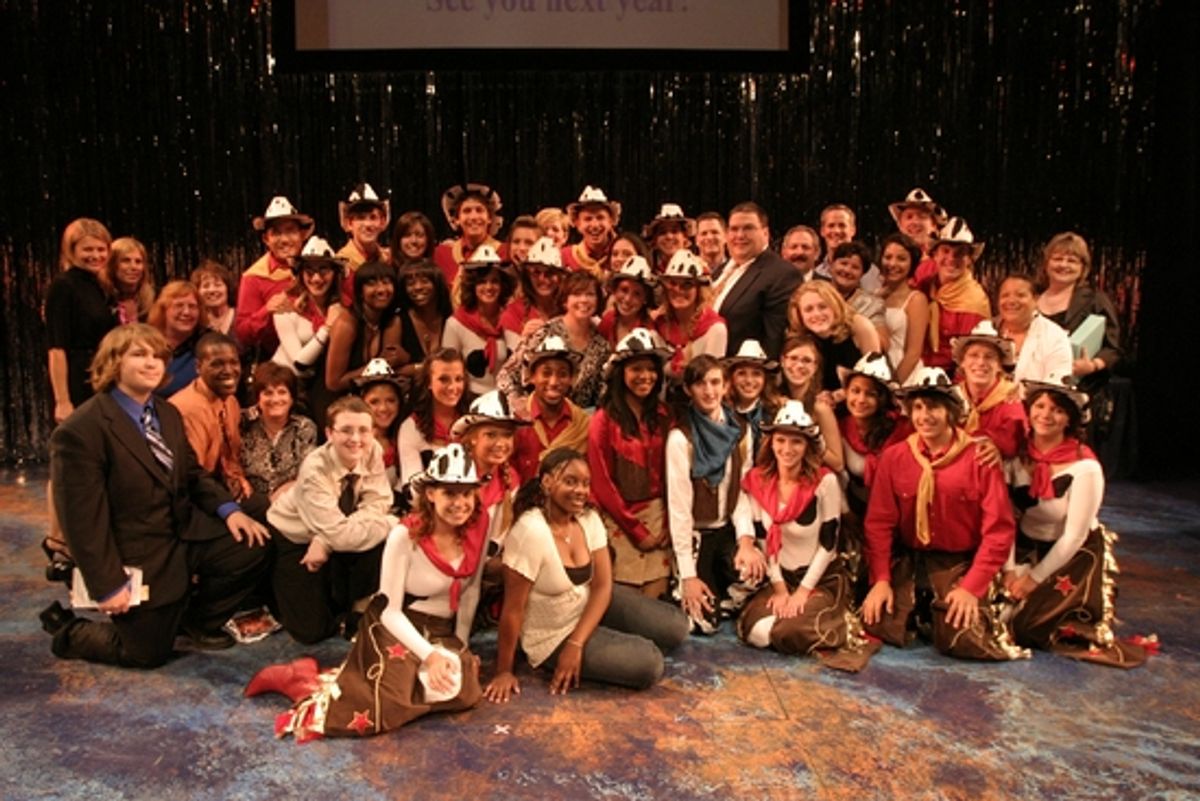 2009 Rising Star Awards, Photo by Jerry Dalia, Winners of Outstanding Overall Production of a Musical, The cast, crew and creative team of Rahway High School for Will Rogers Follies at 