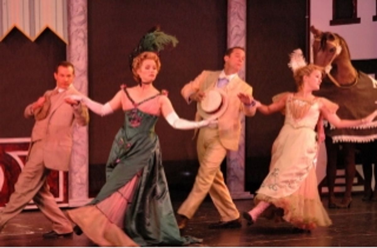 Sean McLaughlin as Barnaby Tucker, Sarah Pfisterer, Rick Hilsabeck and Danielle Naugler as Minnie Fay at 