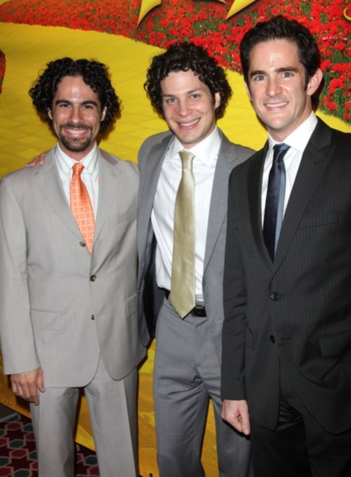 Alex Lacamoire, Thomas Kail and Andy Blankenbuehler at 