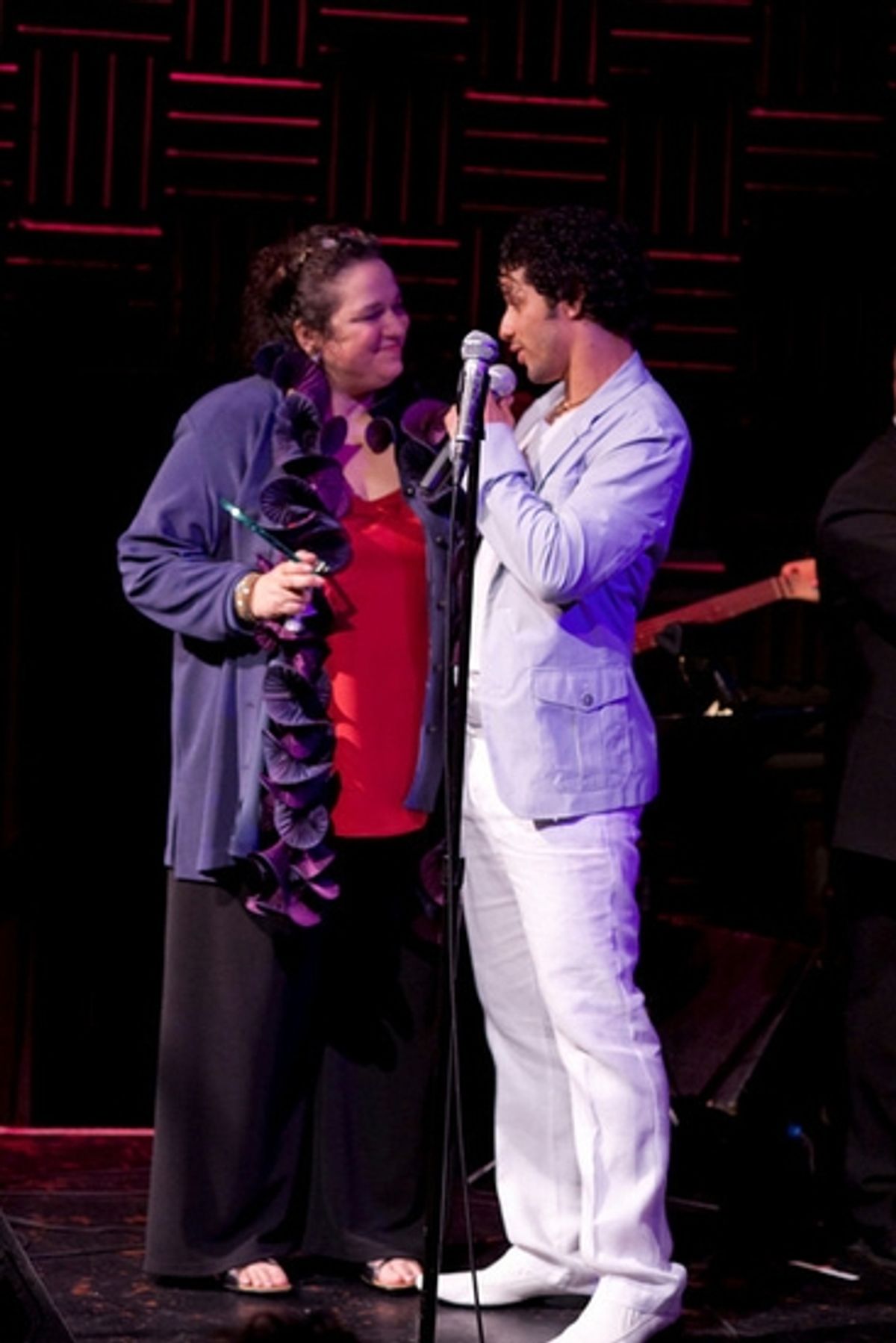 Susana Tubert (Executive Producer, TeatroStageFest) and Luis Salgado (Founder/Director of R.Evolucion Latina) at 