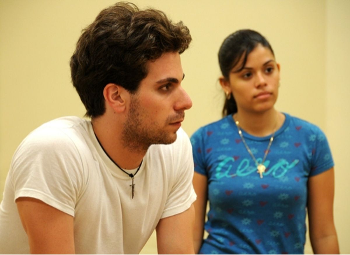 Frank De Julio and Natalia Roldan at 13P's 'Monstrosity' In Rehearsal