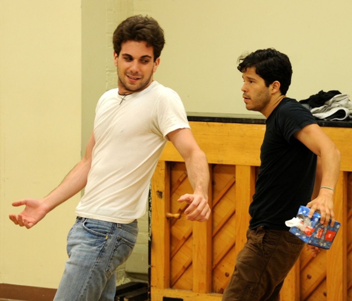 Frank De Julio and Carlo Alban at 13P's 'Monstrosity' In Rehearsal