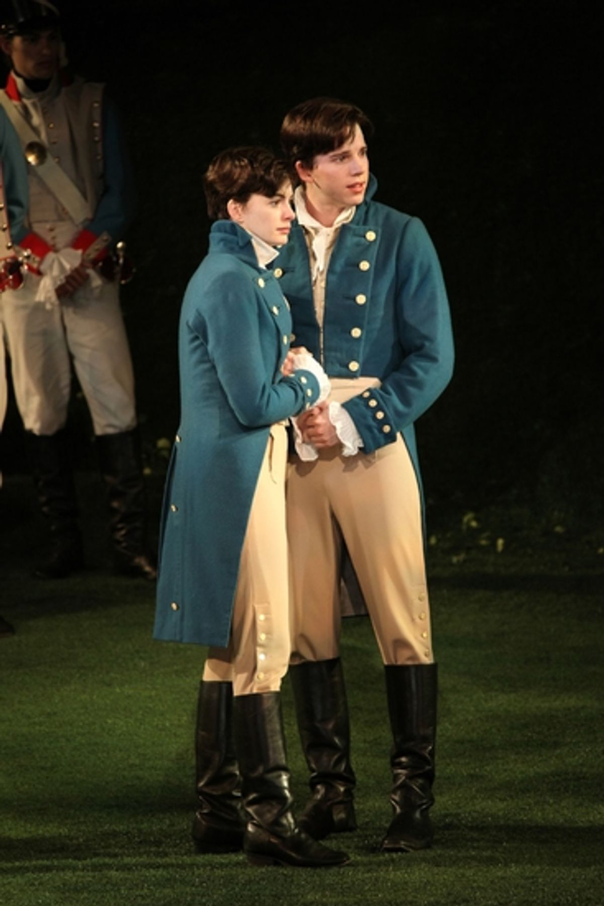 Anne Hathaway and Stark Sands at 