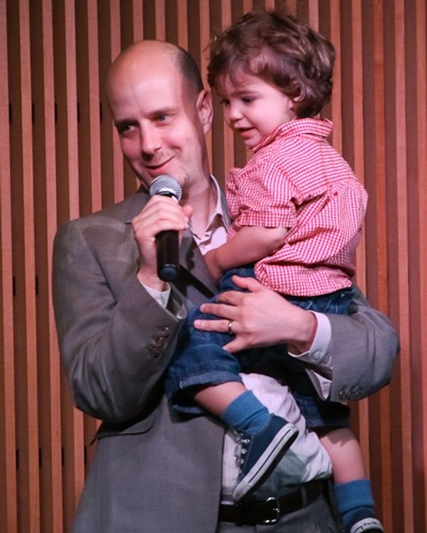 Taro Alexander with his son Jackson Photo
