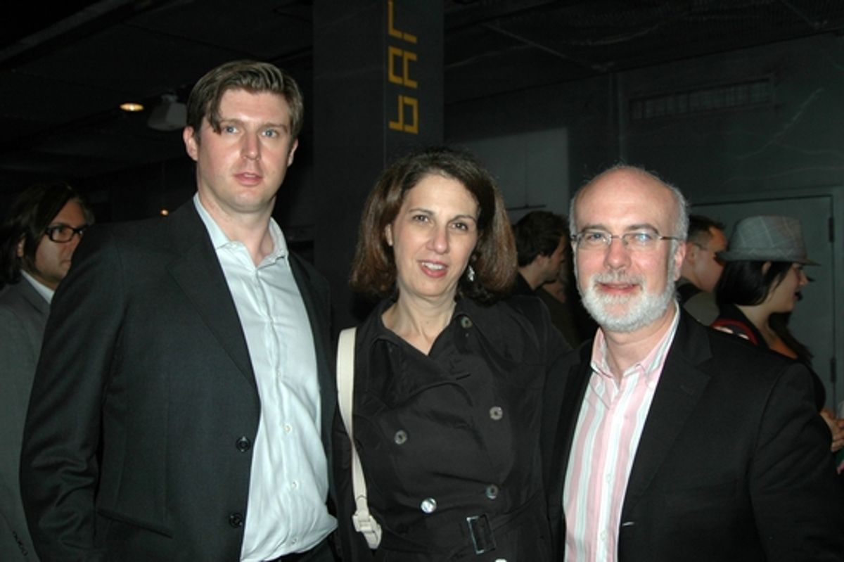 Matthew Reeve, Deb Lapidus, Larry Yurman (Musical Director) at Born For Broadway - Christopher and Dana Reeve Foundation Gala