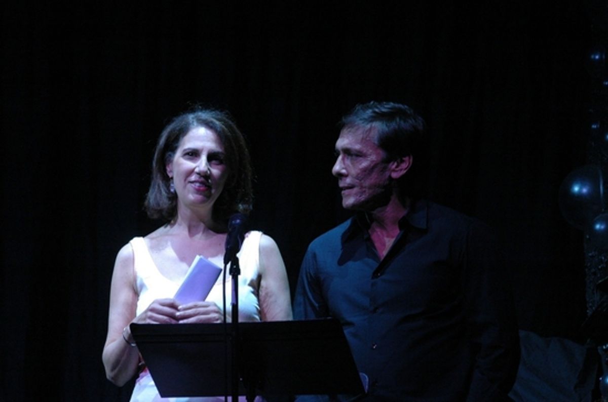 Deb Lapidus and Michael Manganiello (The Christopher & Dana Reeve Foundation) at Born For Broadway - Christopher and Dana Reeve Foundation Gala