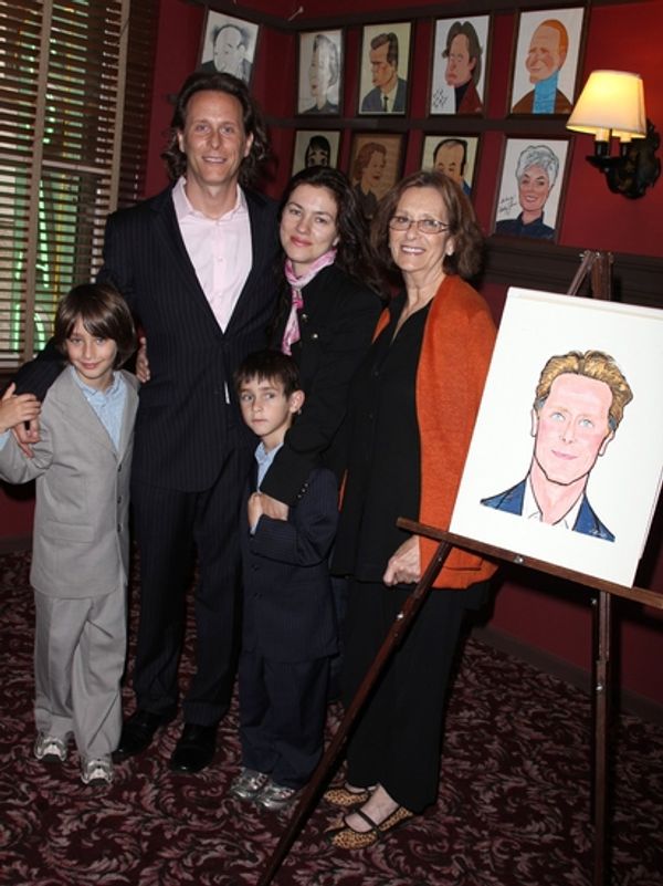 Jack Weber, Steven Weber, Juliet Hohnen, Alfie Weber and Fran Weber Photo