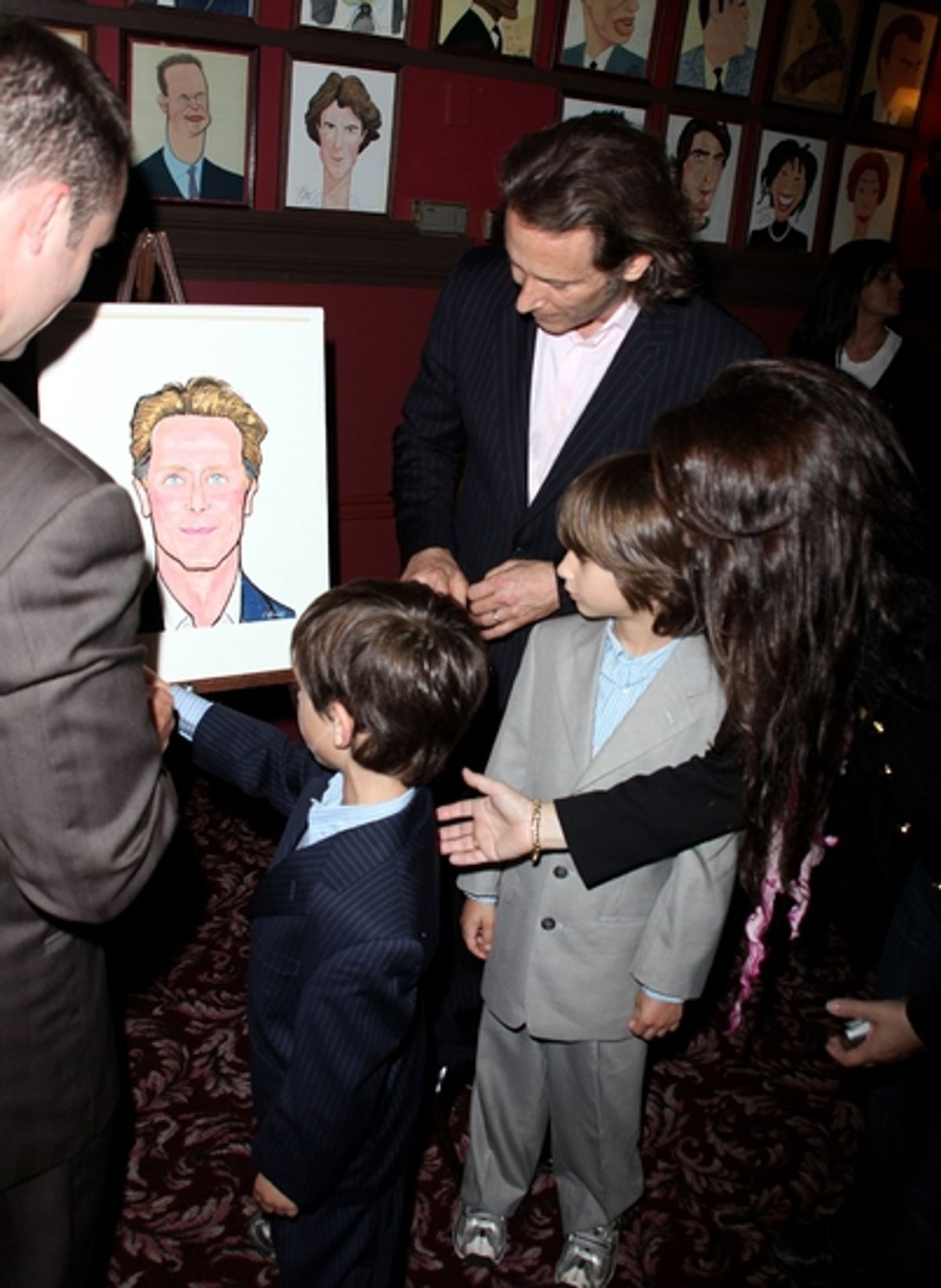 Steven Weber, Jack Weber and Alfie Weber at 