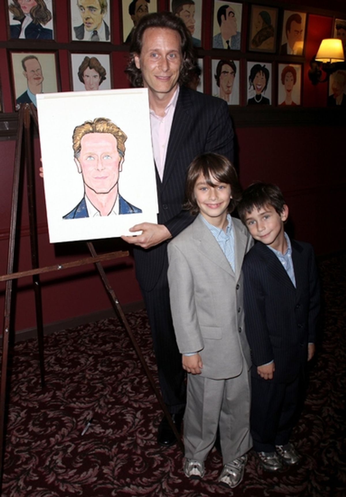 Steven Weber, Jack Weber and Alfie Weber at 
