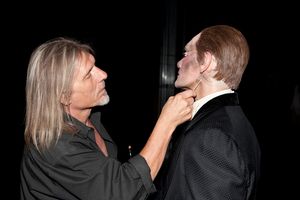 Make-up Artist Ron Wild touches up Anthony Crivello Photo