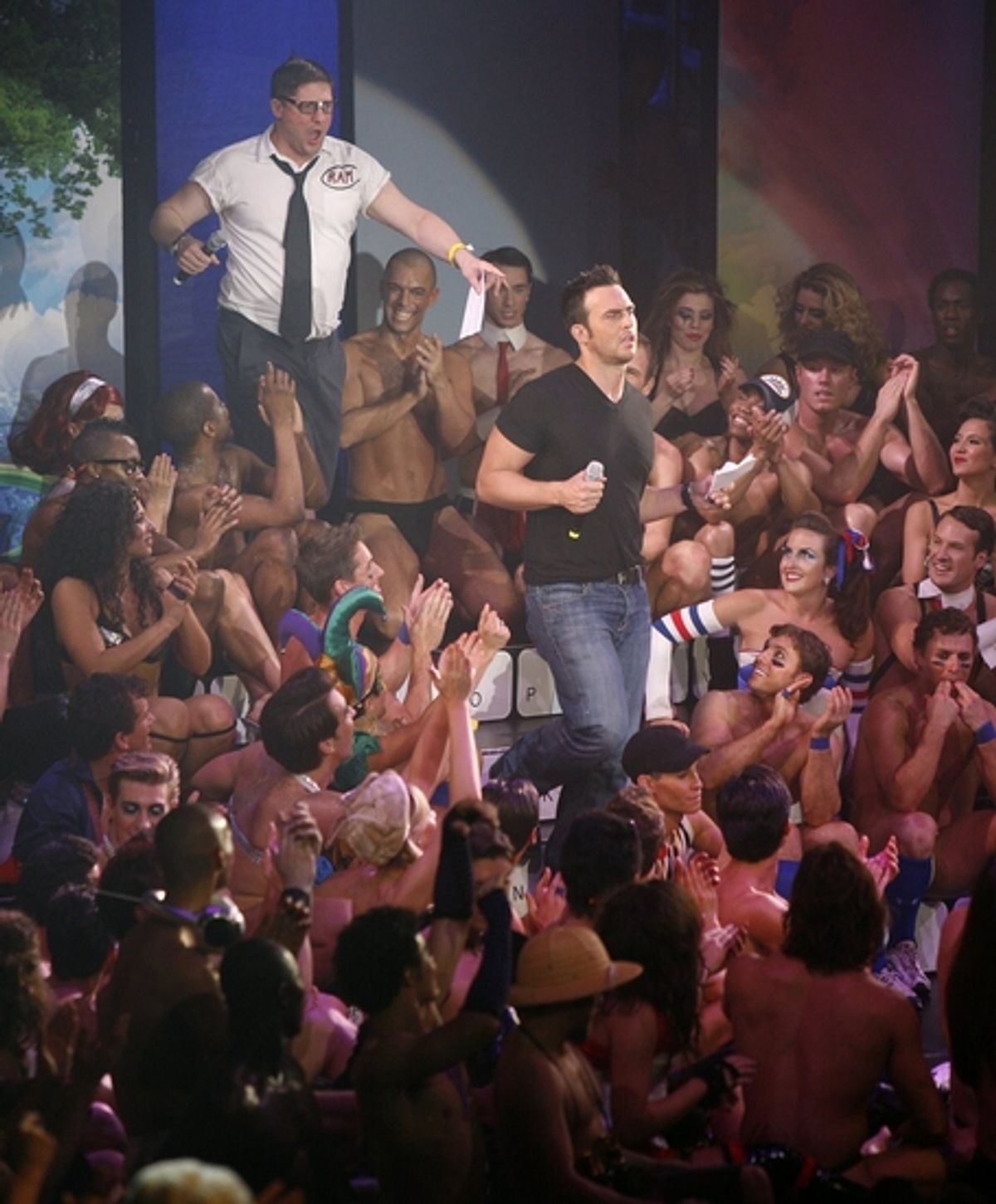 Christopher Seiber and Cheyenne Jackson at 