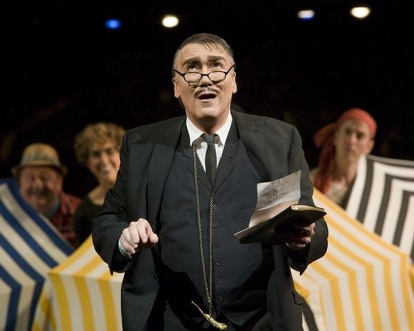 Patrick Page, Eric Hoffmann, Aubrey Saverino, and Bruce Turk Photo