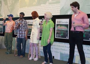 Matthew Saldivar, Demond Green, Celina Carvajal, Nancy Opel, and Nick Cordeo @ BroadwayWorld Matthew Saldivar, Demond Green, Celina Carvajal, Nancy Opel, and Nick Cordeo Photo