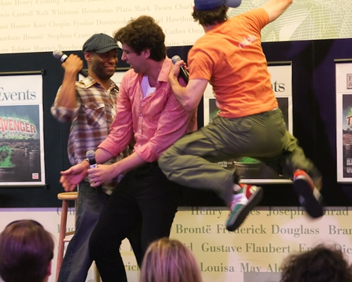 Demond Green, Nick Cordero, and Matthew Saldivar at 