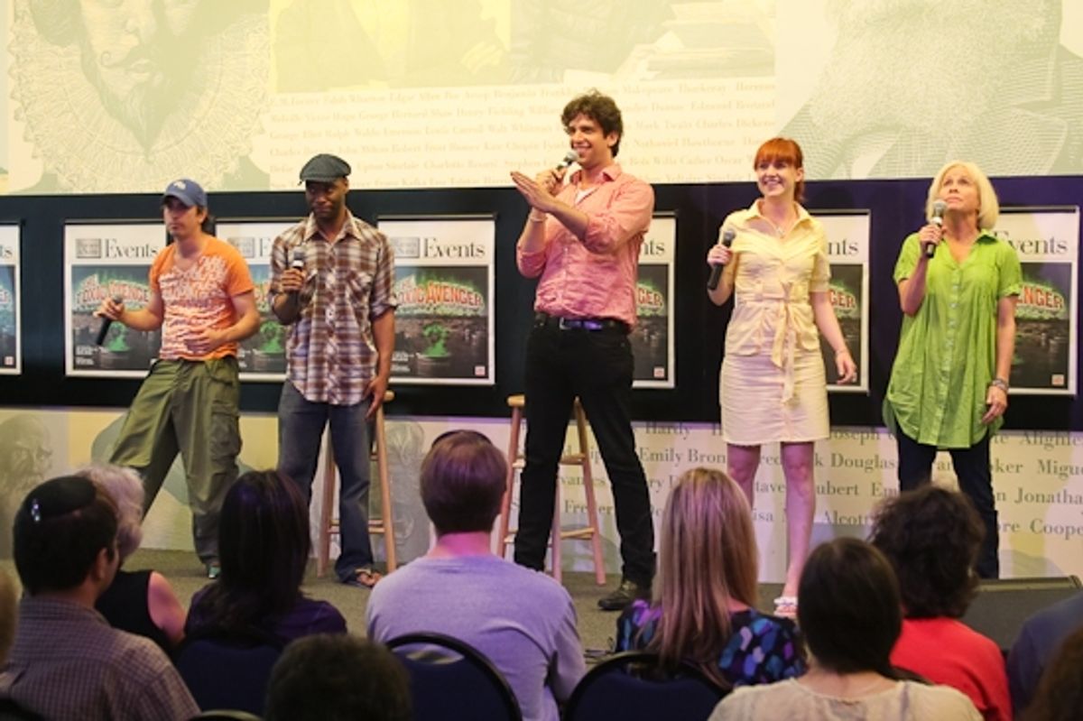 Matthew Saldivar, Demond Green, Nick Cordero, Celina Carvajal, and Nancy Opel at 