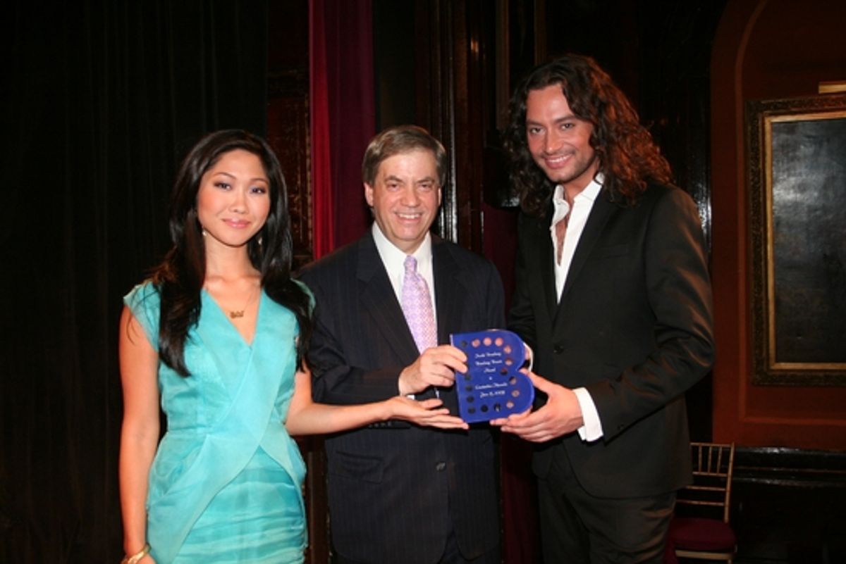 Julie Chang, Michael Pressman and Constantine Maroulis at 