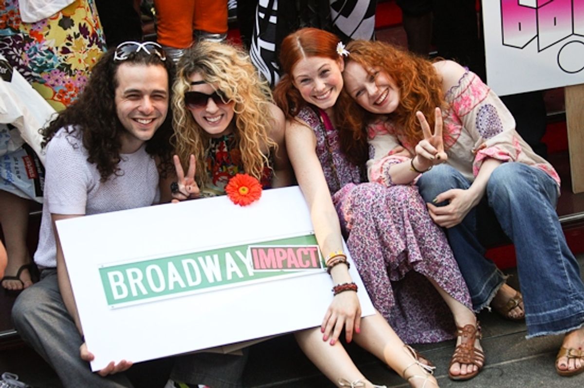 Anthony Hollock, Kacie Sheik, Allison Case, and Megan Reinking at 