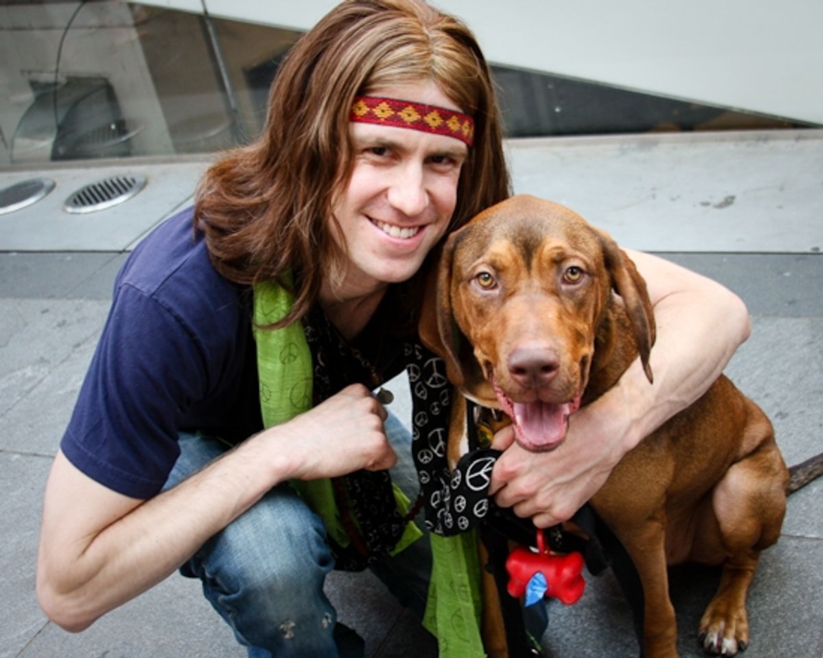 Gavin Creel and Wally at 