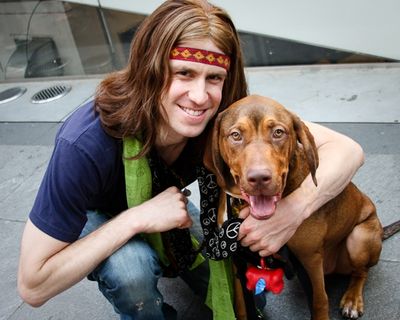 Gavin Creel and Wally Photo