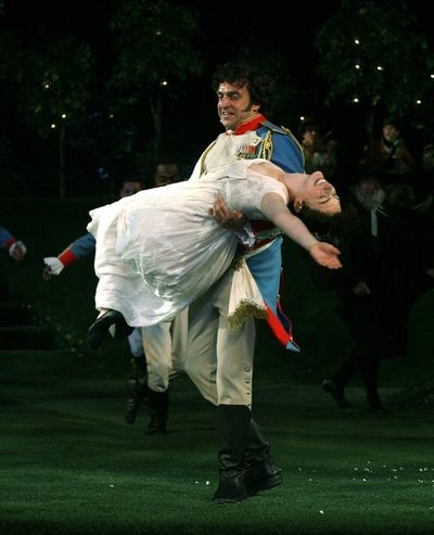 Anne Hathaway and Raul Esparza Photo