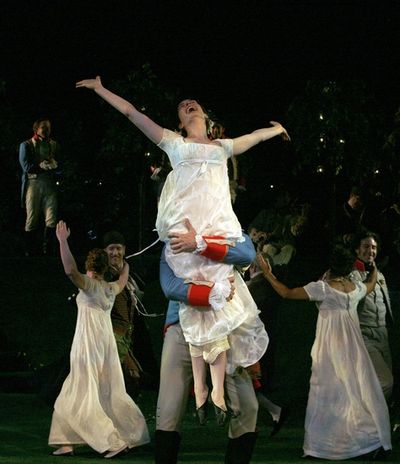 Anne Hathaway and Raul Esparza Photo