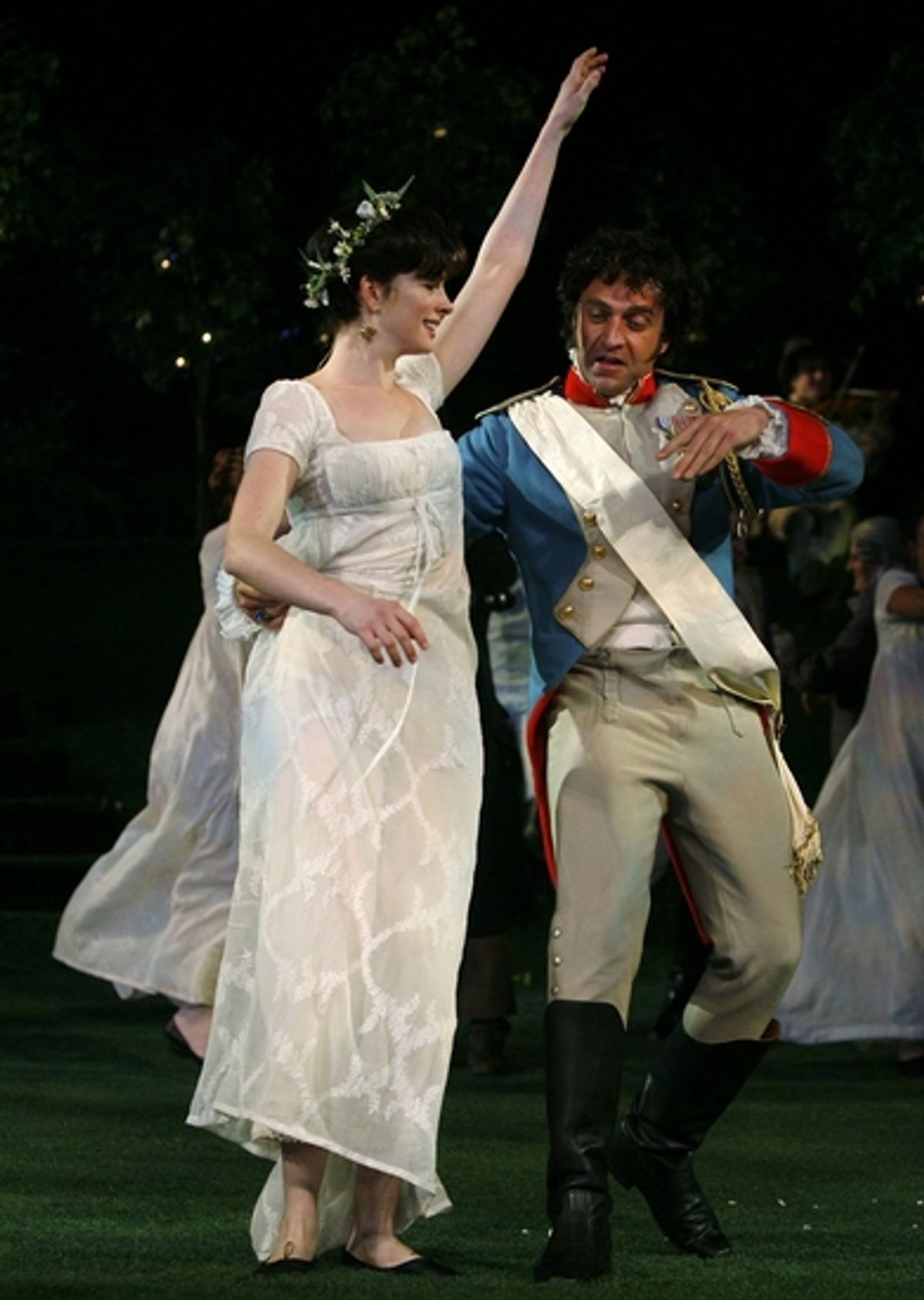 Anne Hathaway and Raul Esparza at 