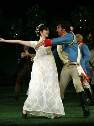 Anne Hathaway and Raul Esparza @ BroadwayWorld Anne Hathaway and Raul Esparza Photo