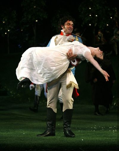 Anne Hathaway and Raul Esparza Photo