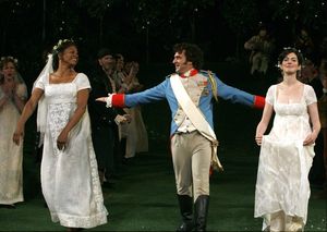 Audra McDonald, Raul Esparza and Anne Hathaway Photo