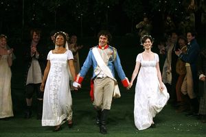 Audra McDonald, Raul Esparza and Anne Hathaway Photo