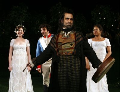 Anne Hathaway, Raul Esparza, David Pittu and Audra McDonald Photo