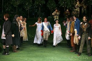 Audra McDonald, Raul Esparza and Anne Hathaway Photo