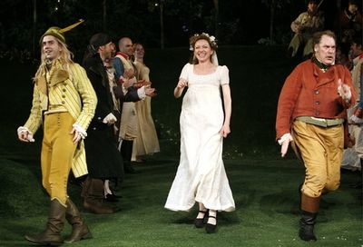 Hamish Linklater, Julie White and Jay O. Sanders Photo