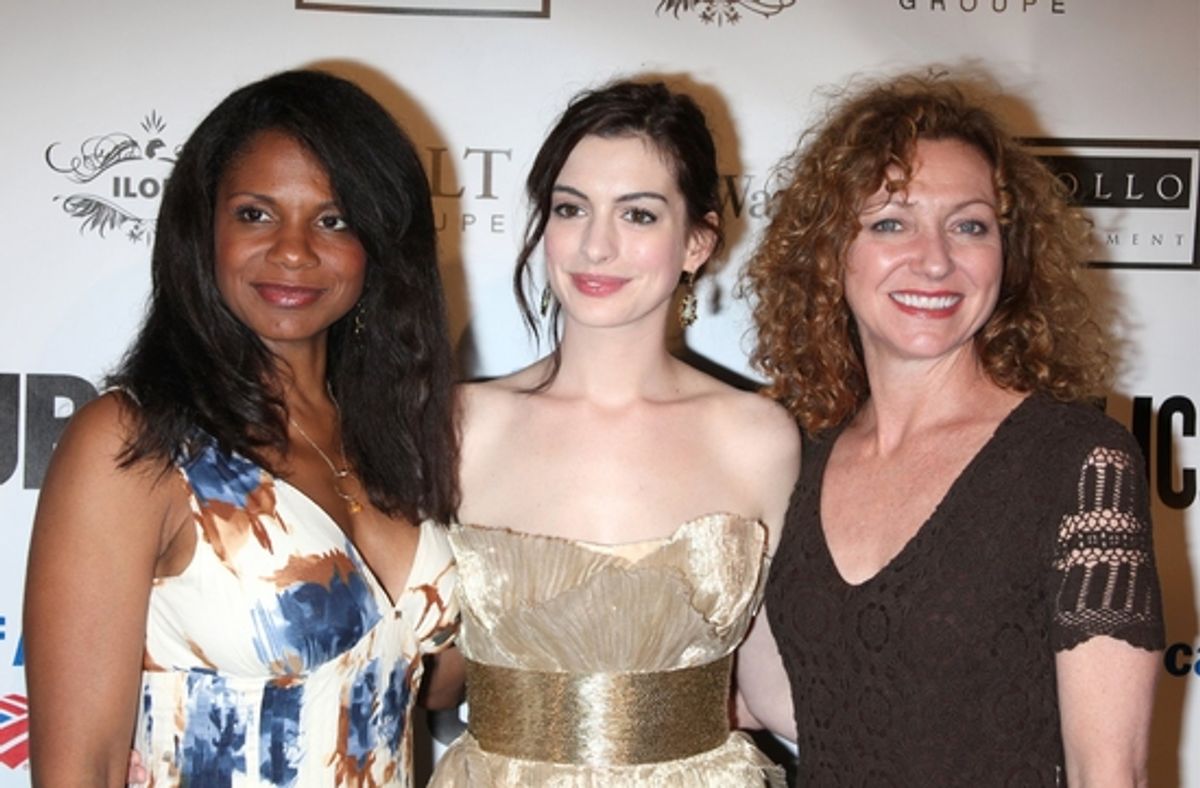 Audra McDonald, Anne Hathaway and Julie White at 