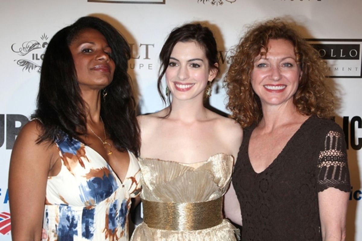 Audra McDonald, Anne Hathaway and Julie White at 