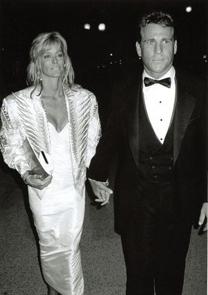 Farrah Fawcett and Ryan O'Neal 1985 Photo