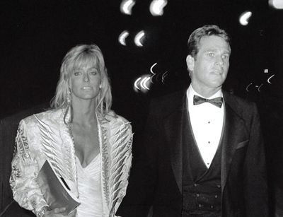 Farrah Fawcett and Ryan O'Neal 1985 Photo