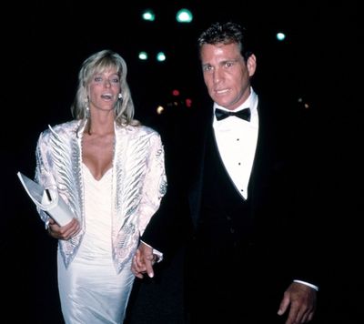 Farrah Fawcett and Ryan O'Neal 1985 Photo