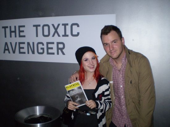 Photo Flash: Chad Gilbert, Hayley Williams Visit THE TOXIC AVENGER — photo 3 of 7