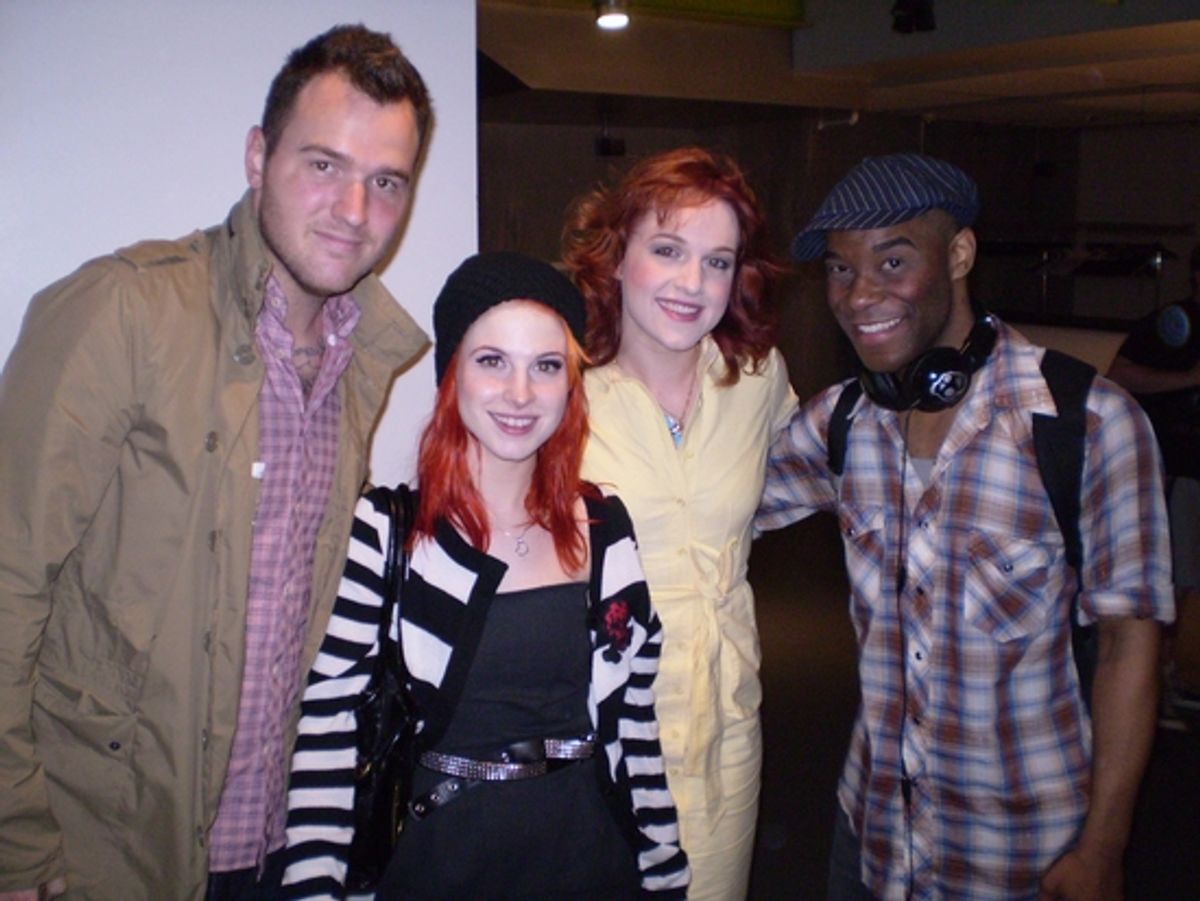 Chad Gilbert, Hayley Williams, Celina Carvajal, and Demond Green at 